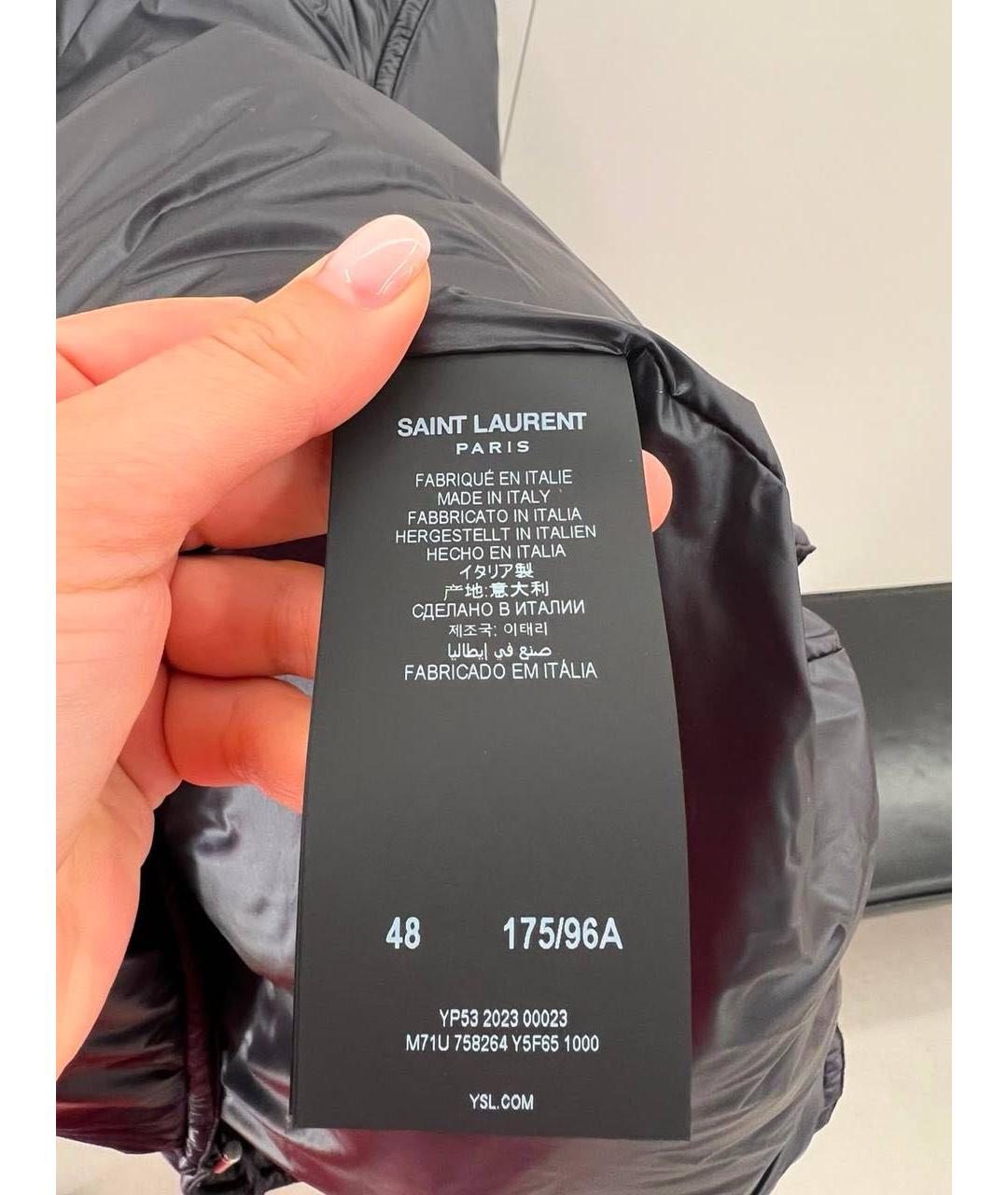 SAINT LAURENT Черная куртка, фото 7