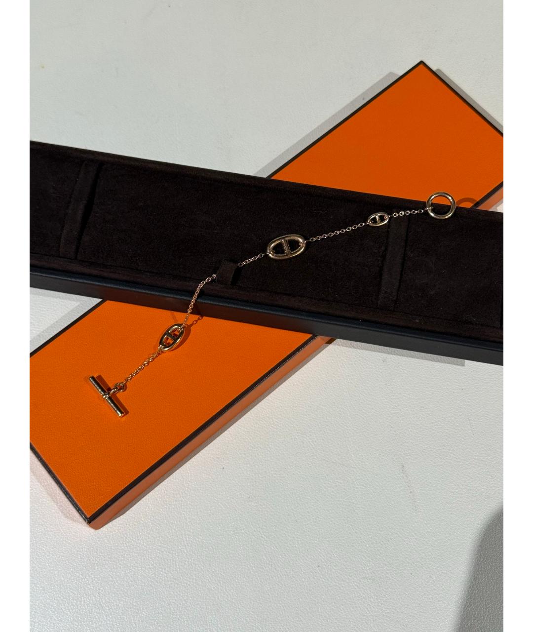 HERMES Золотой браслет из розового золота, фото 2