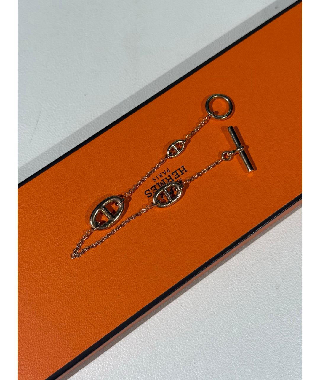 HERMES Золотой браслет из розового золота, фото 3