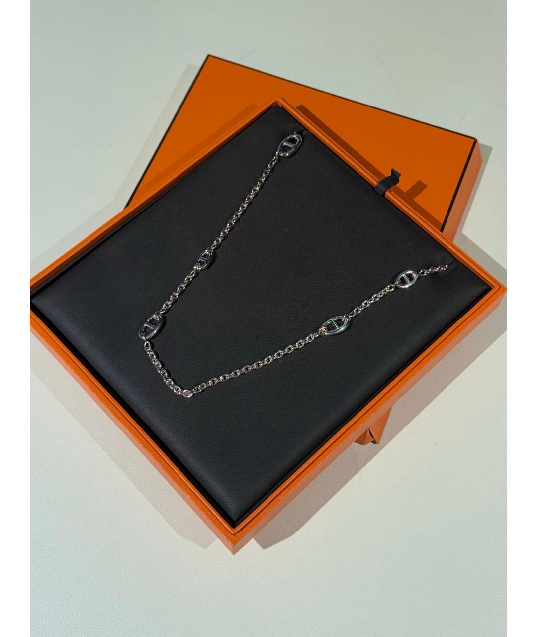 HERMES Серебряное серебряное колье, фото 4