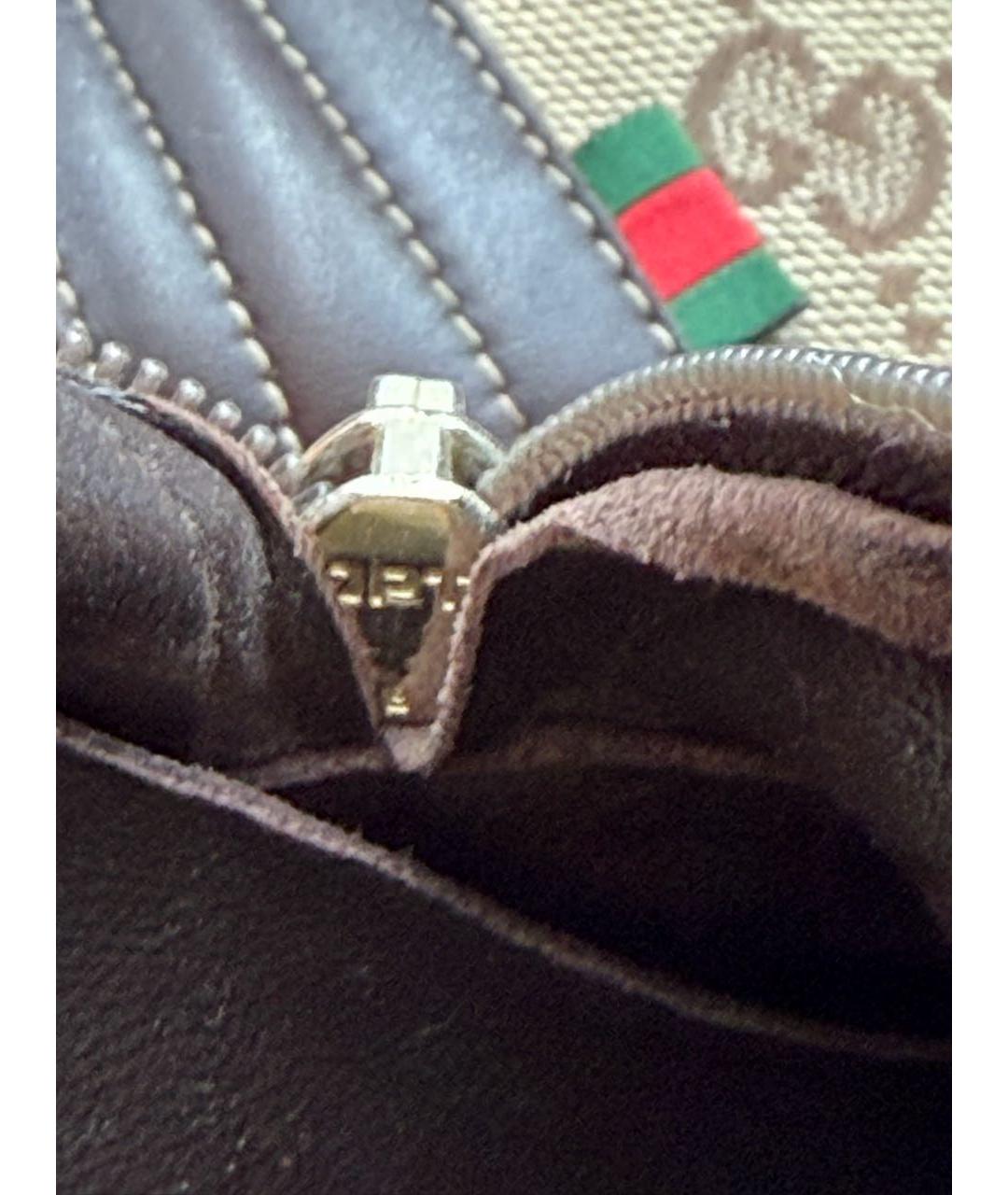 GUCCI Коричневые текстильные сапоги, фото 8