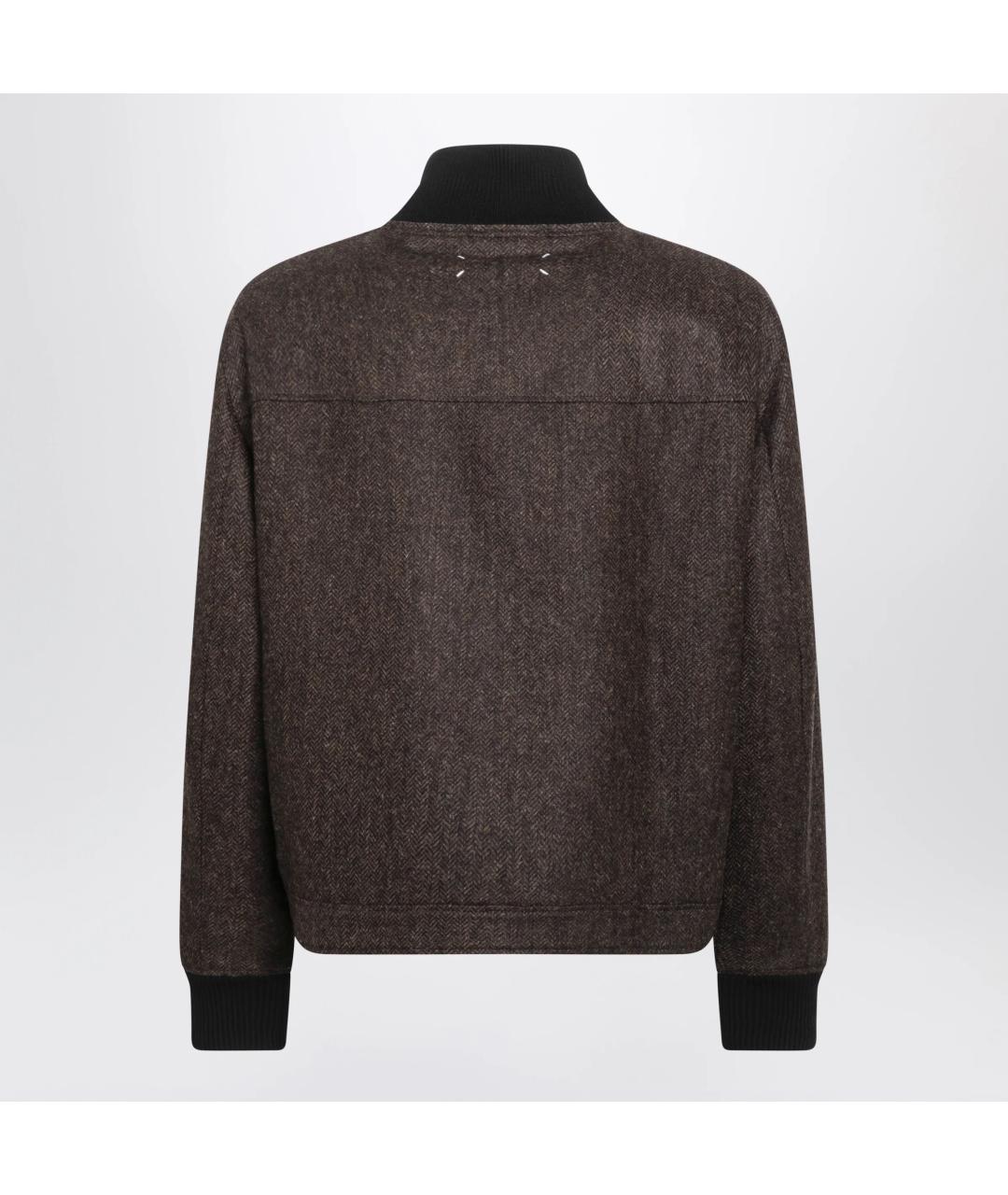 MAISON MARGIELA Коричневая шерстяная куртка, фото 3