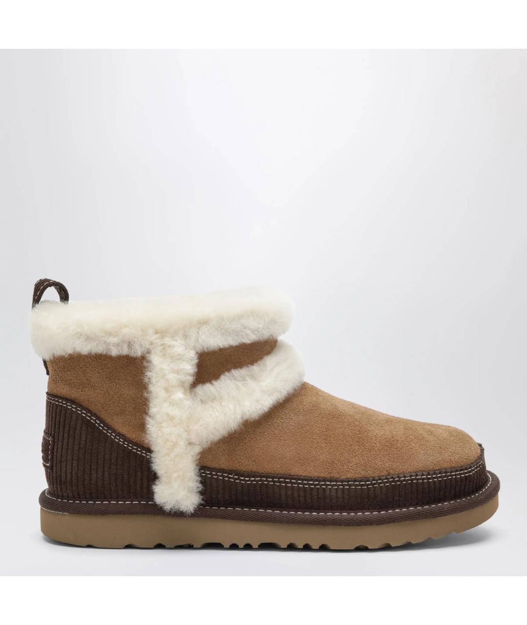 UGG Бежевые замшевые ботинки, фото 3