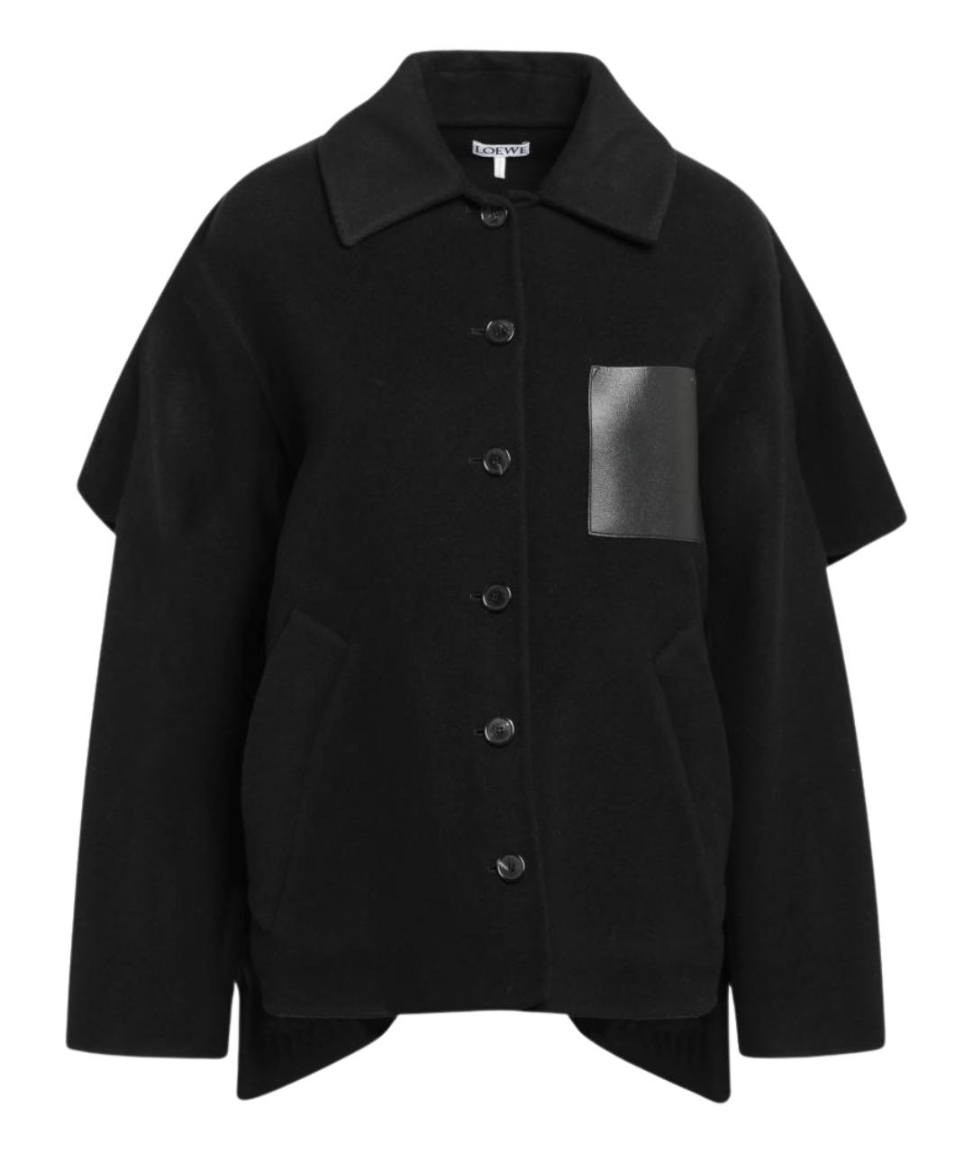 LOEWE Черная шерстяная куртка, фото 1