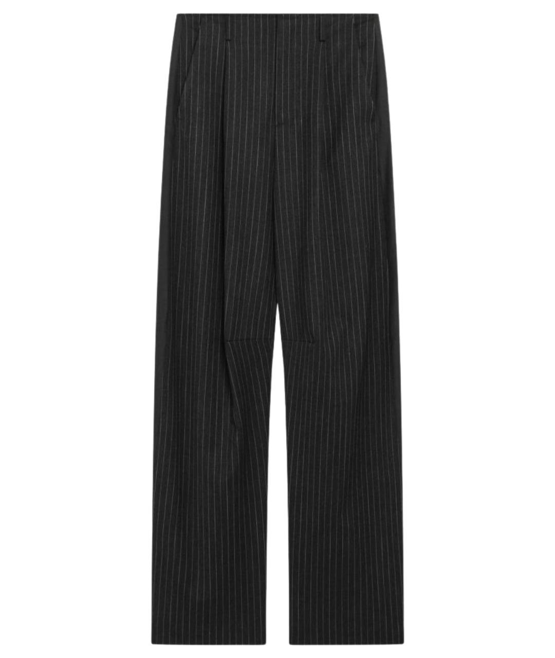 MM6 MAISON MARGIELA Мульти шерстяные прямые брюки, фото 1