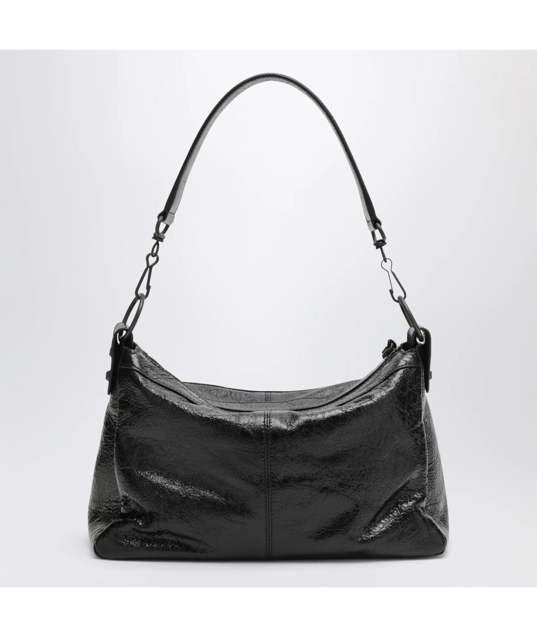 BALENCIAGA Черная кожаная сумка через плечо, фото 3