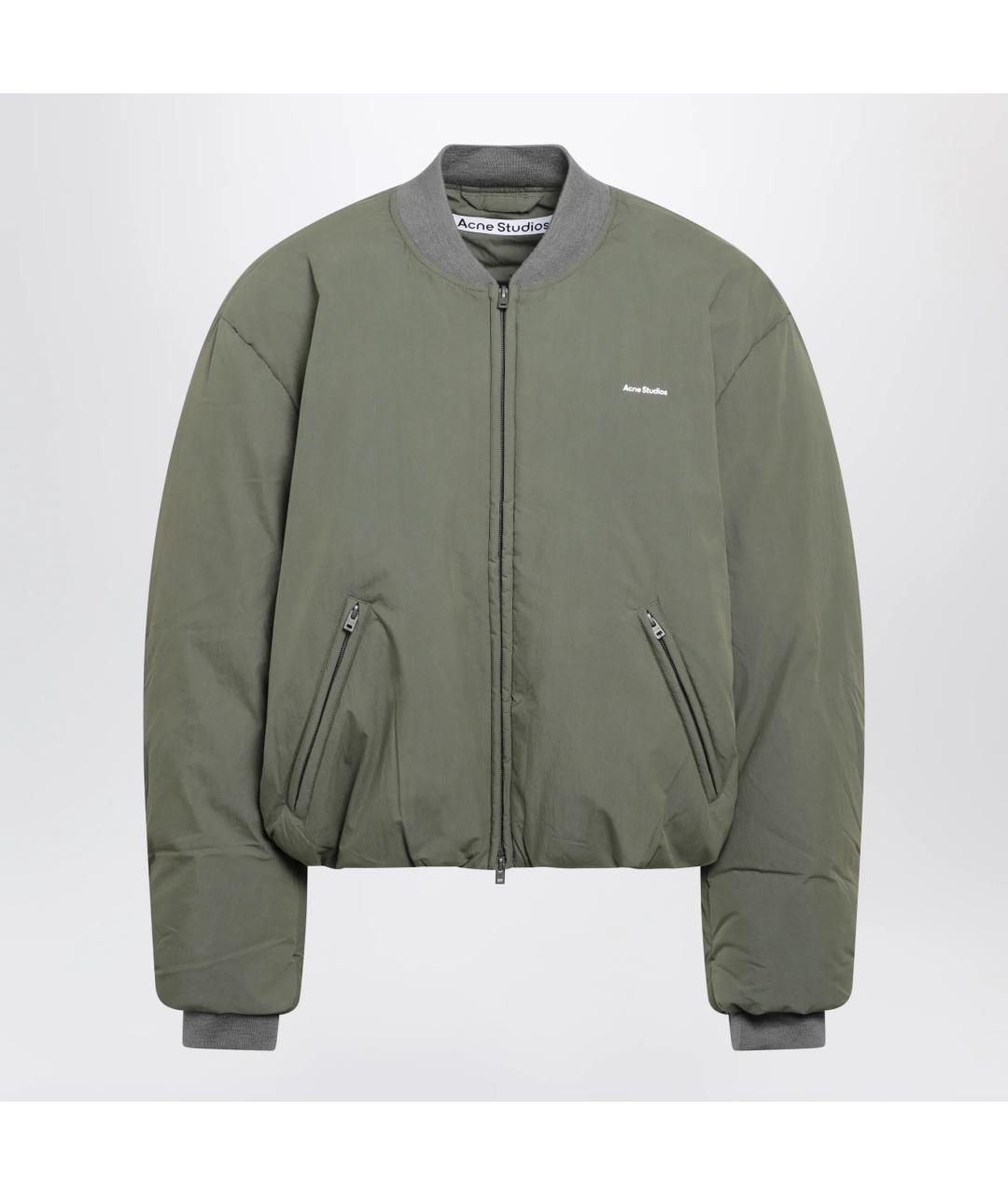 ACNE STUDIOS Зеленая полиамидовая куртка, фото 3