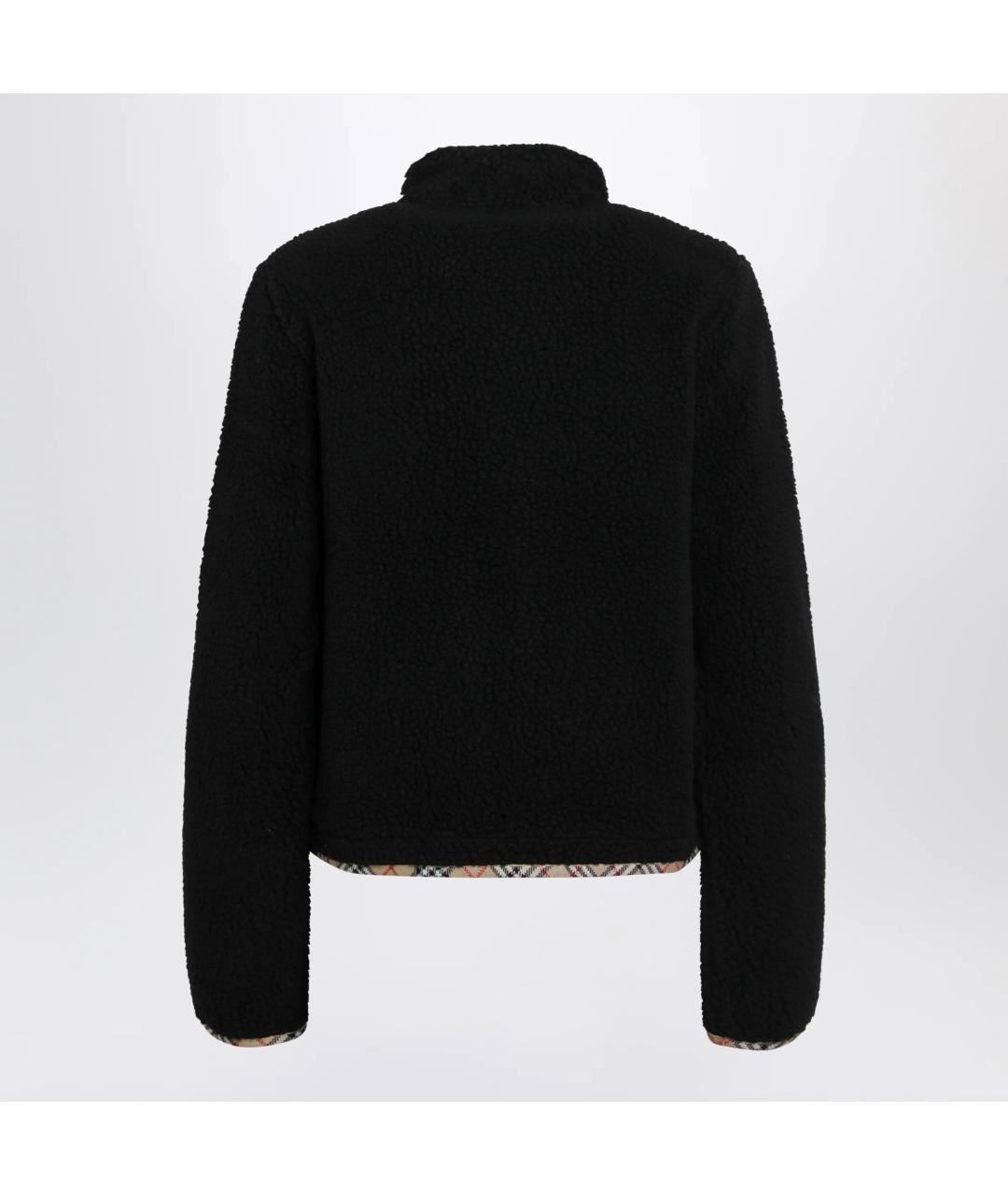BURBERRY Черная шерстяная куртка, фото 2