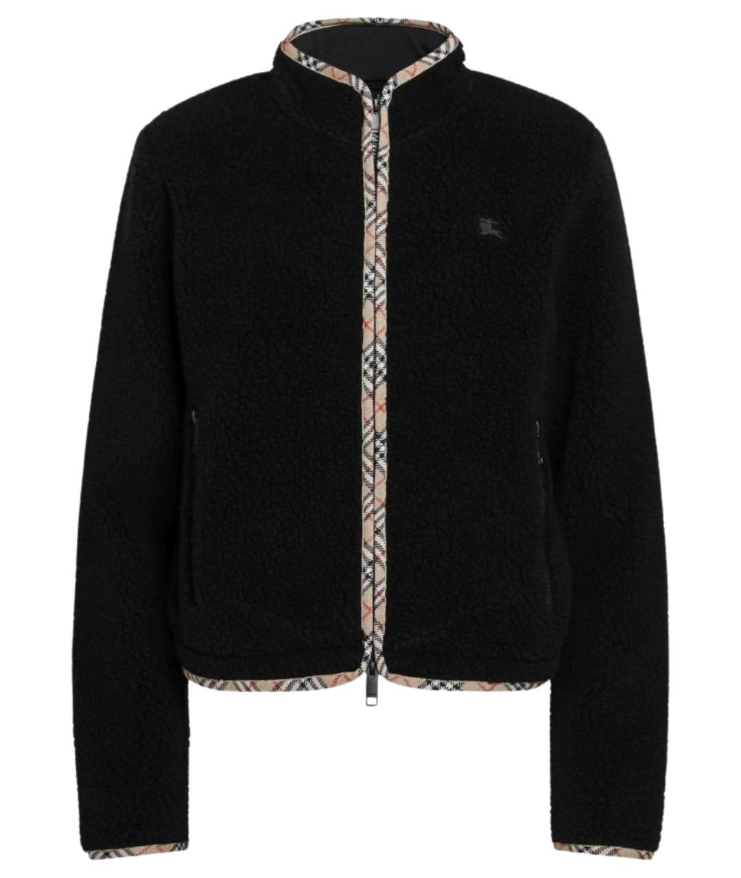 BURBERRY Черная шерстяная куртка, фото 1