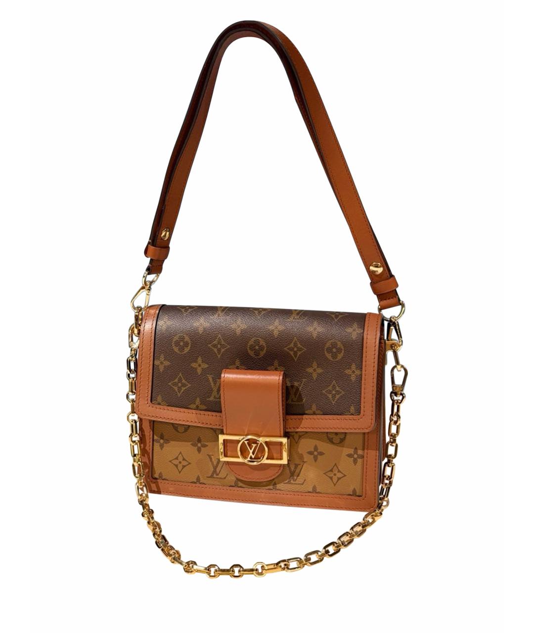 LOUIS VUITTON Коричневая сумка через плечо из искусственной кожи, фото 1