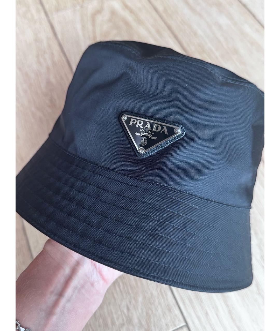 PRADA Черная шляпа, фото 2