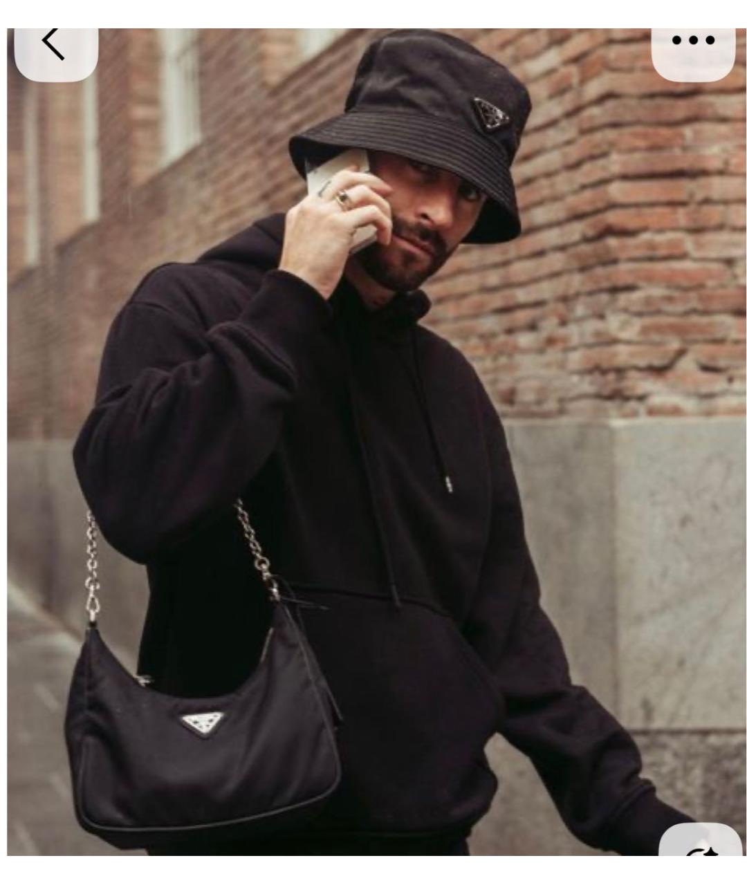 PRADA Черная шляпа, фото 5