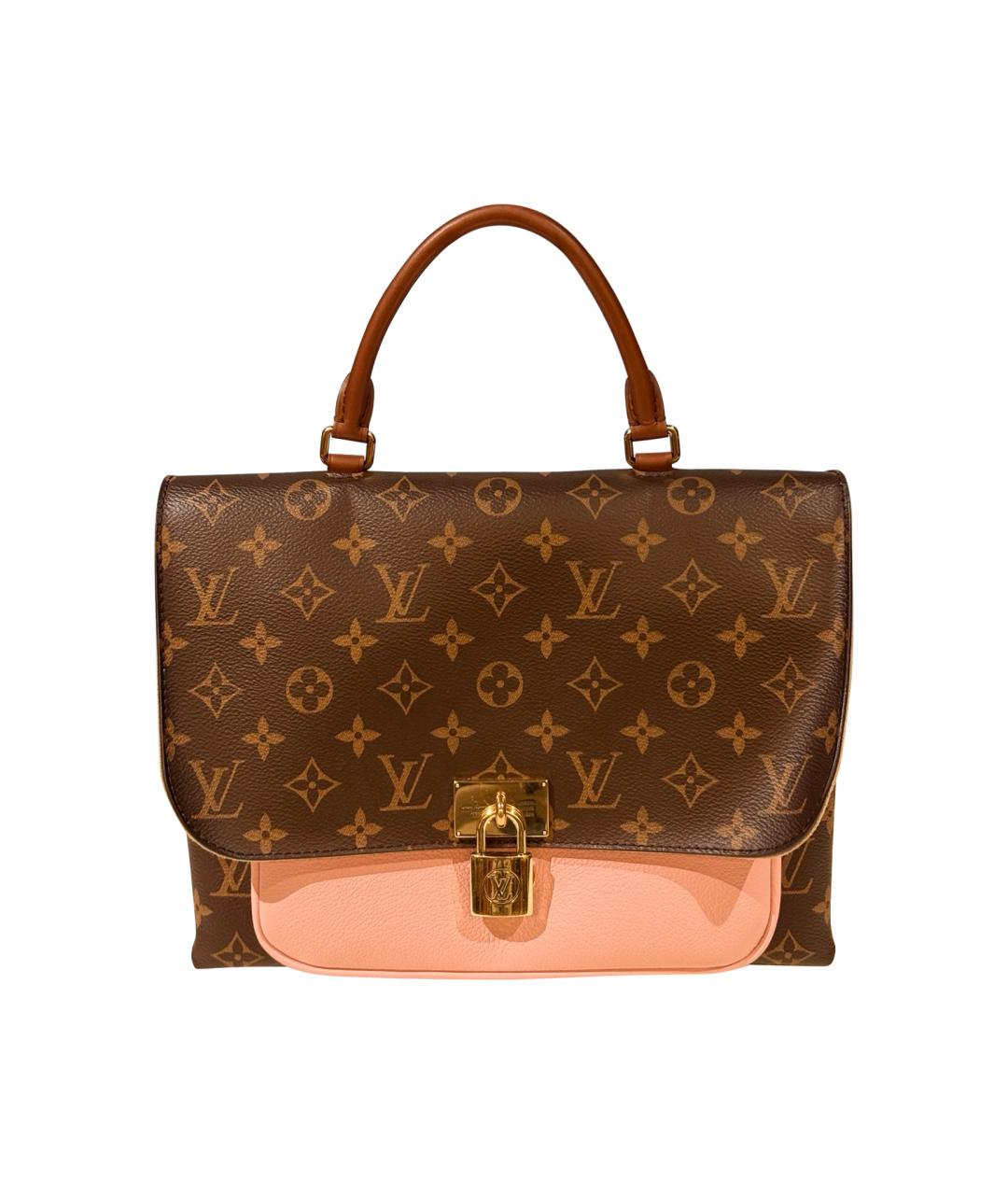 LOUIS VUITTON Коричневая сумка тоут из искусственной кожи, фото 1