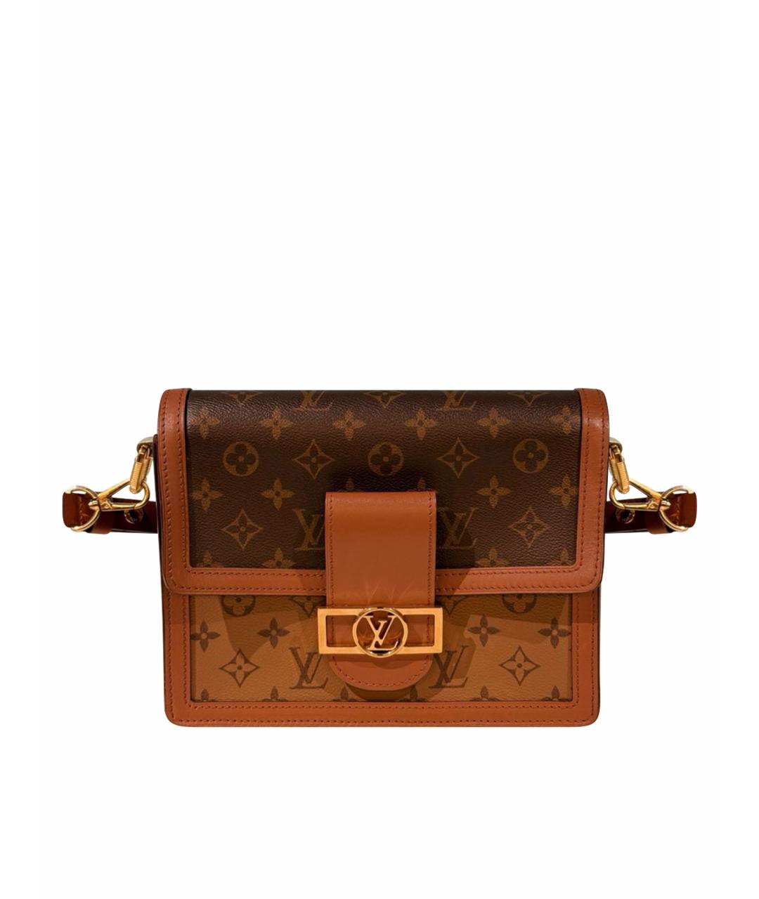 LOUIS VUITTON Коричневая сумка через плечо из искусственной кожи, фото 1