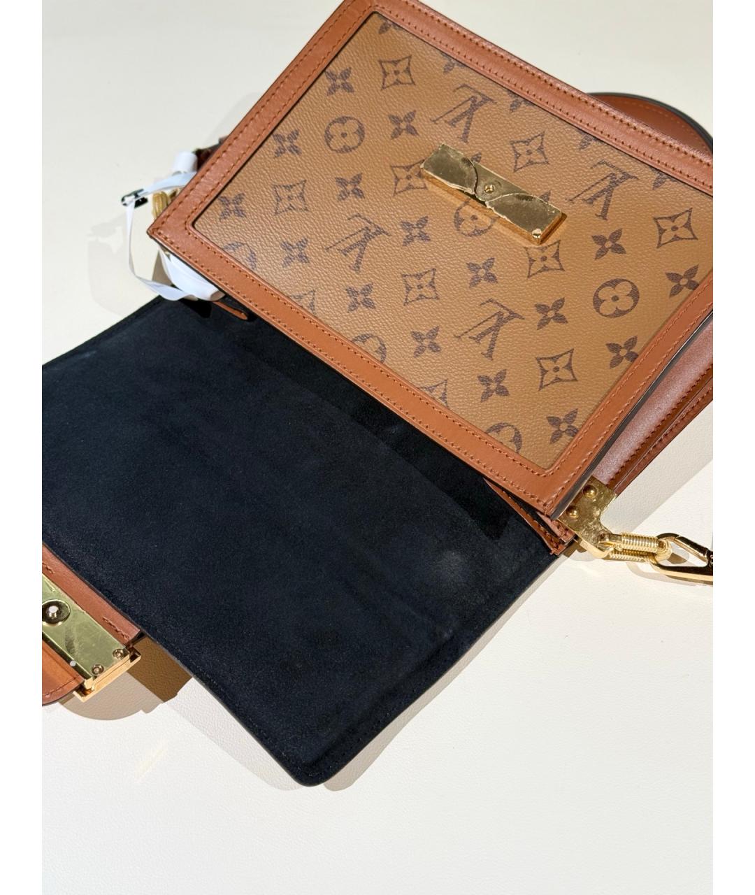 LOUIS VUITTON Коричневая сумка через плечо из искусственной кожи, фото 7