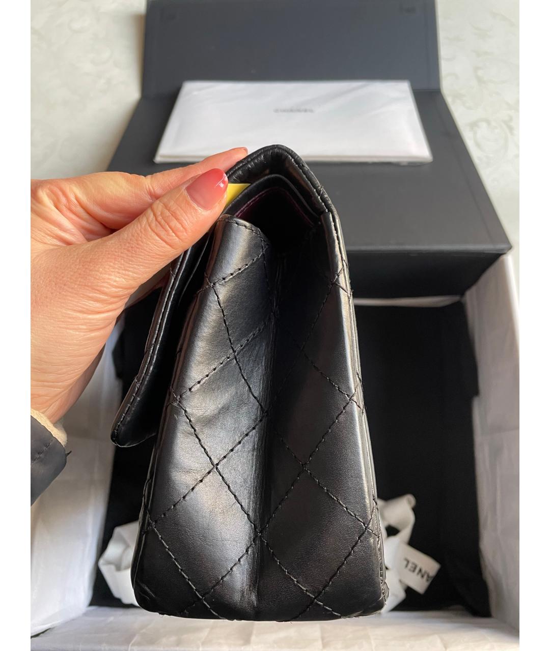 CHANEL Черная кожаная сумка через плечо, фото 4