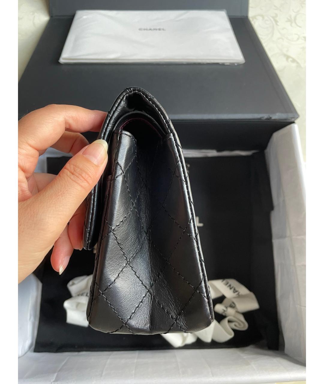 CHANEL Черная кожаная сумка через плечо, фото 4