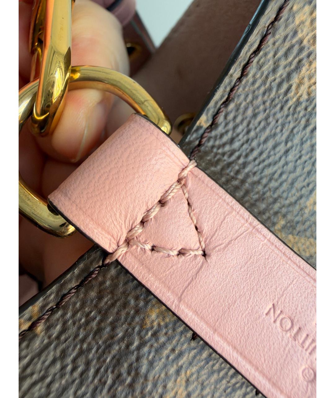 LOUIS VUITTON Коричневая сумка тоут из искусственной кожи, фото 8