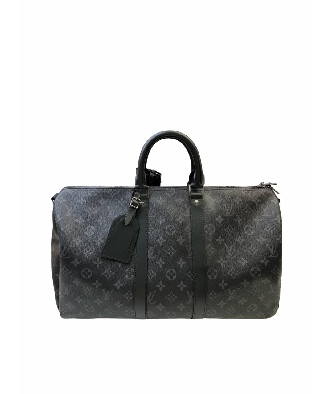 LOUIS VUITTON Черная сумка тоут из искусственной кожи, фото 1
