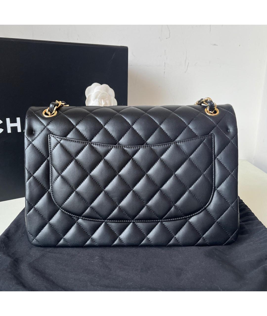 CHANEL Черная кожаная сумка через плечо, фото 2