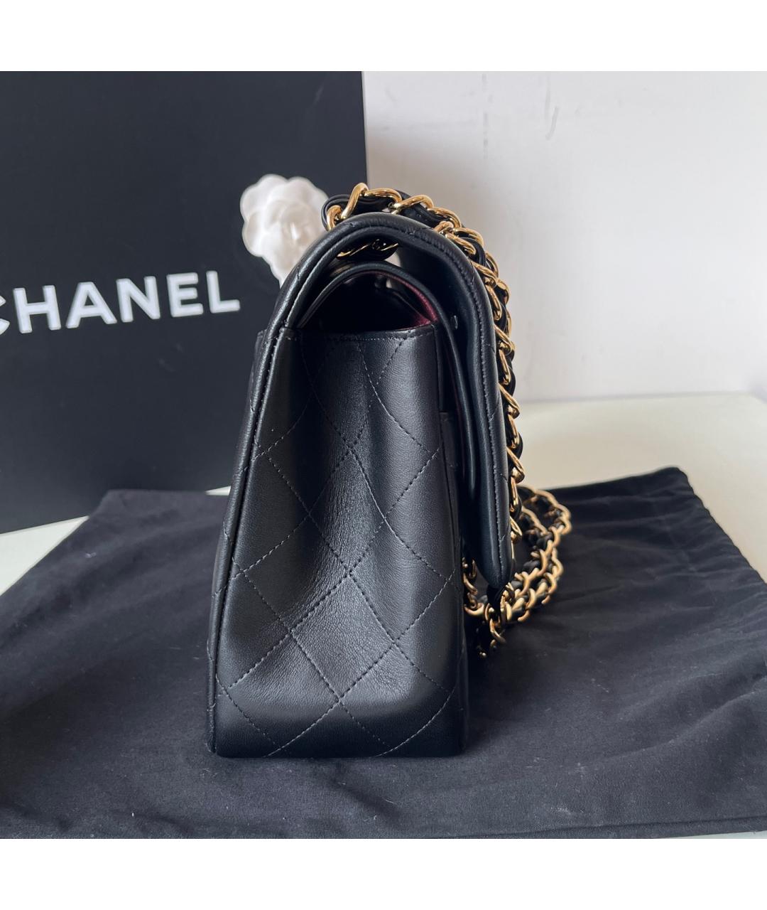 CHANEL Черная кожаная сумка через плечо, фото 3