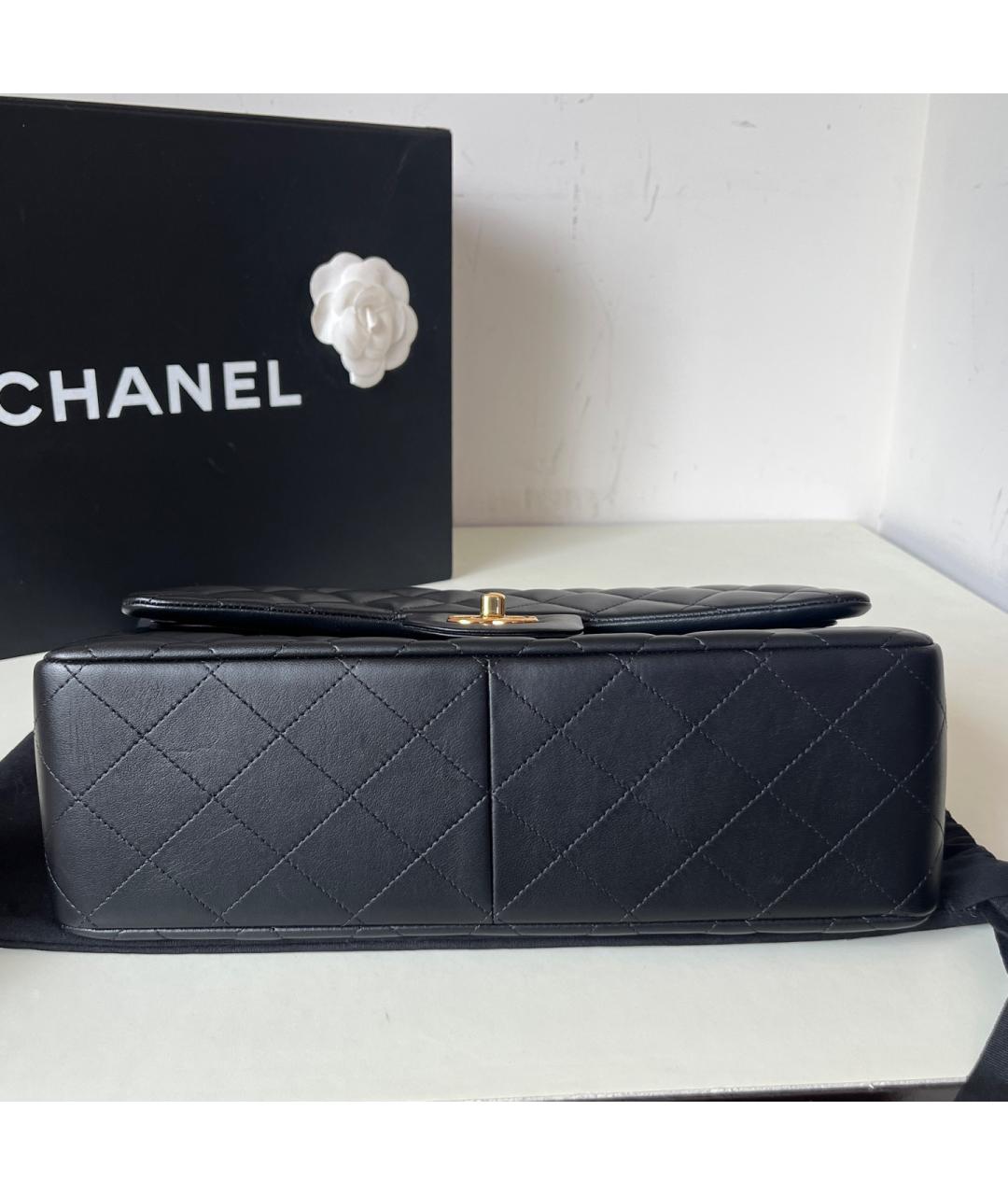 CHANEL Черная кожаная сумка через плечо, фото 4