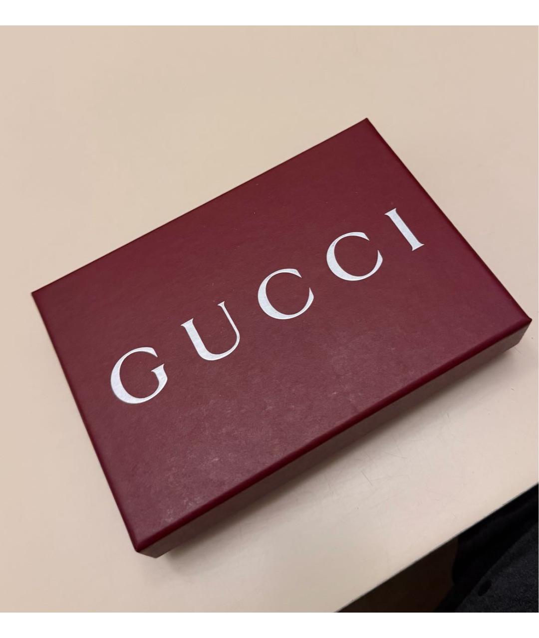 GUCCI Коричневый кожаный кардхолдер, фото 5