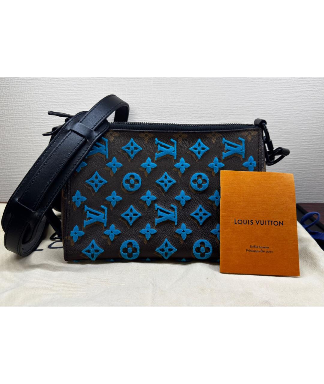 LOUIS VUITTON Коричневая кожаная сумка через плечо, фото 2