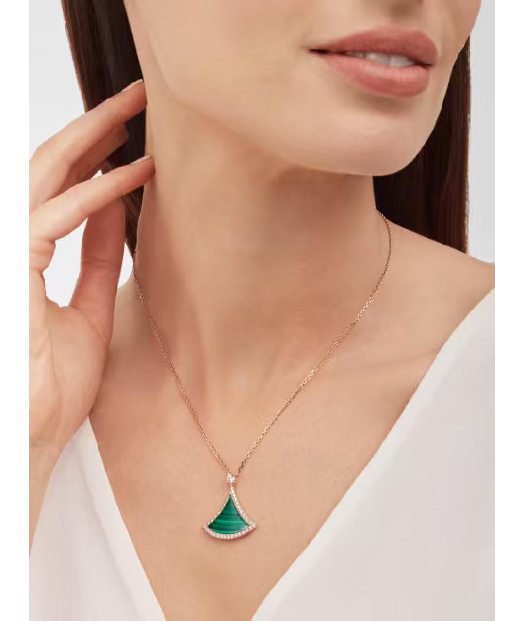 BVLGARI Золотая подвеска из розового золота, фото 4