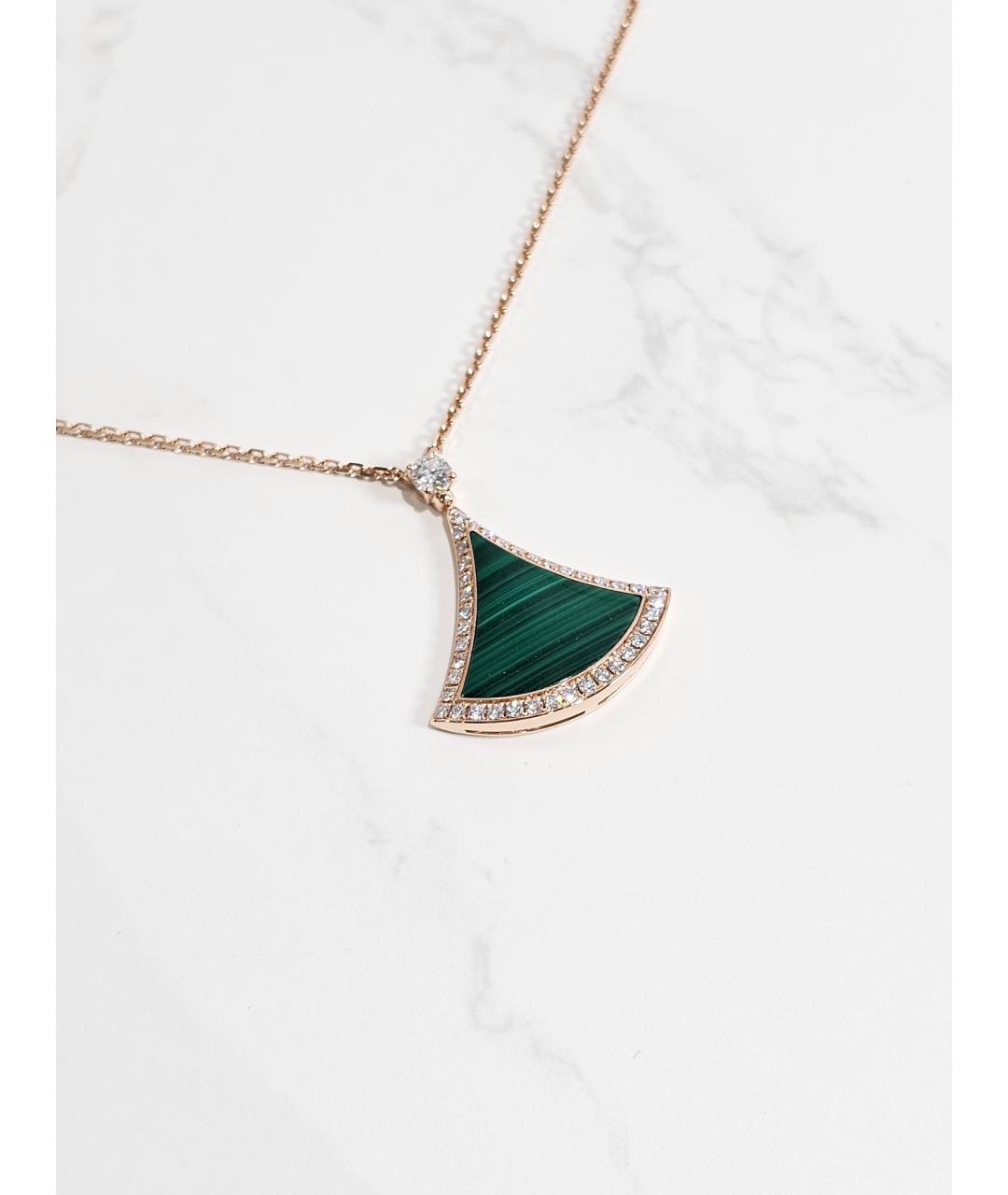BVLGARI Золотая подвеска из розового золота, фото 3