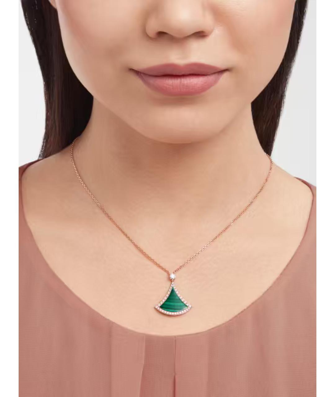 BVLGARI Золотая подвеска из розового золота, фото 5