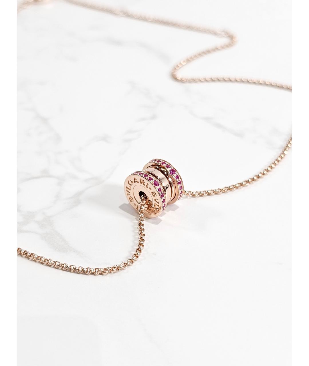BVLGARI Золотая подвеска из розового золота, фото 3
