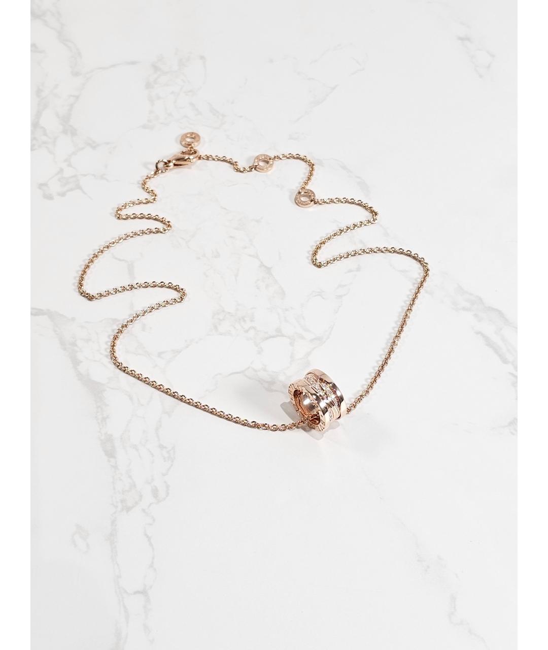 BVLGARI Золотая подвеска из розового золота, фото 4