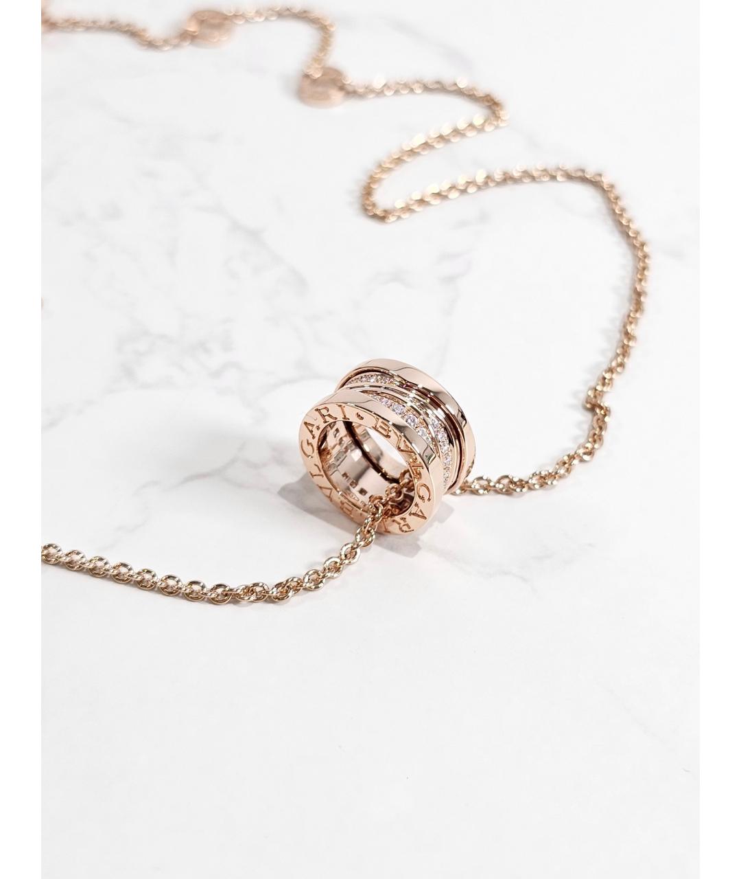 BVLGARI Золотая подвеска из розового золота, фото 2