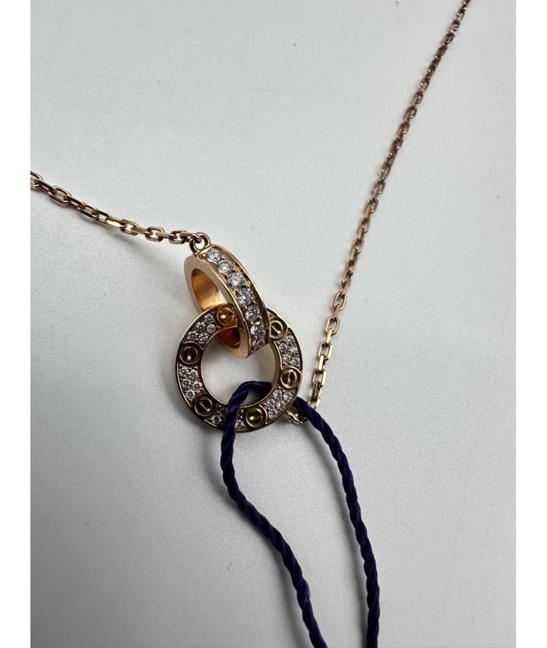 CARTIER Золотое колье из розового золота, фото 3