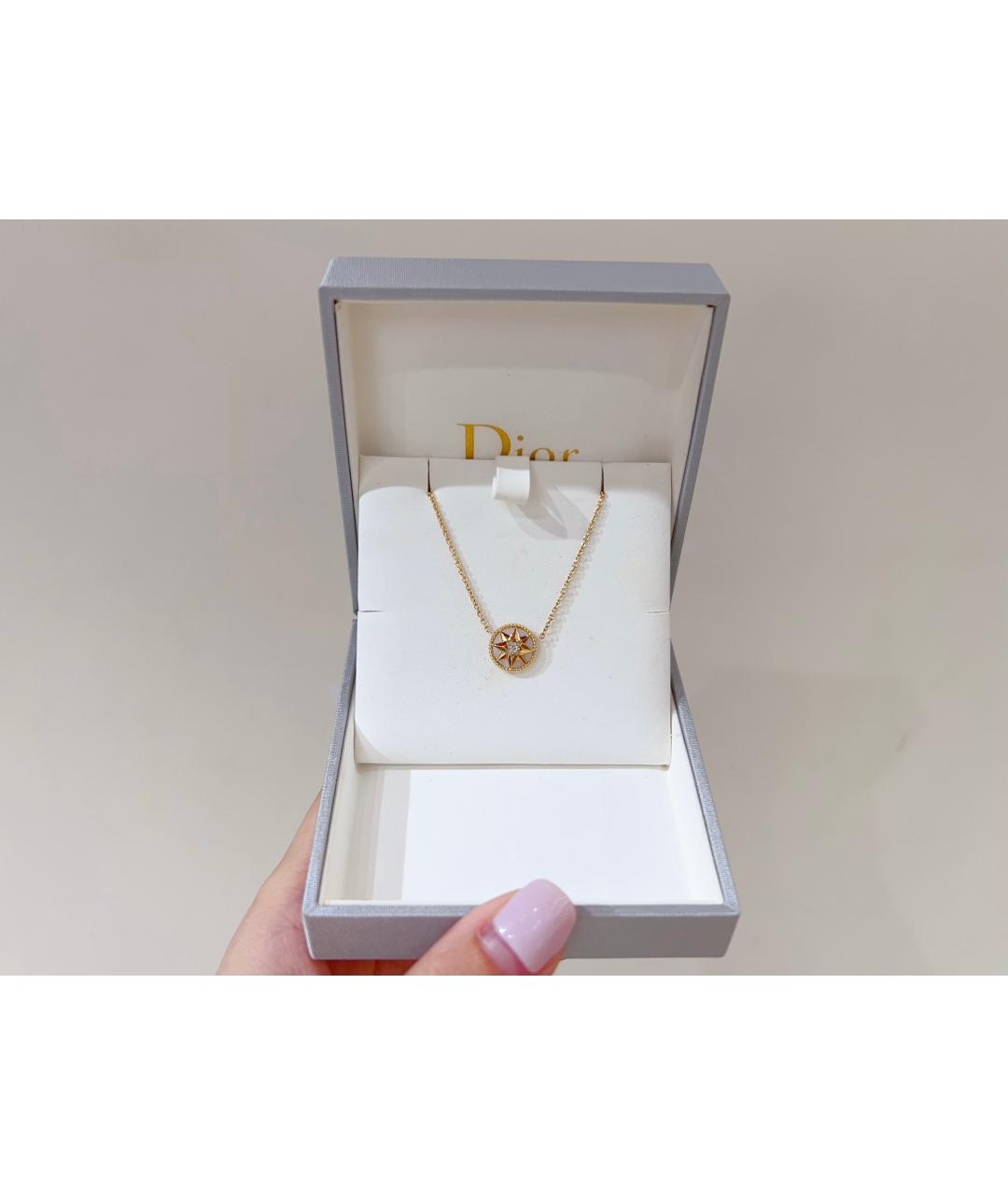 CHRISTIAN DIOR Золотая подвеска из розового золота, фото 2