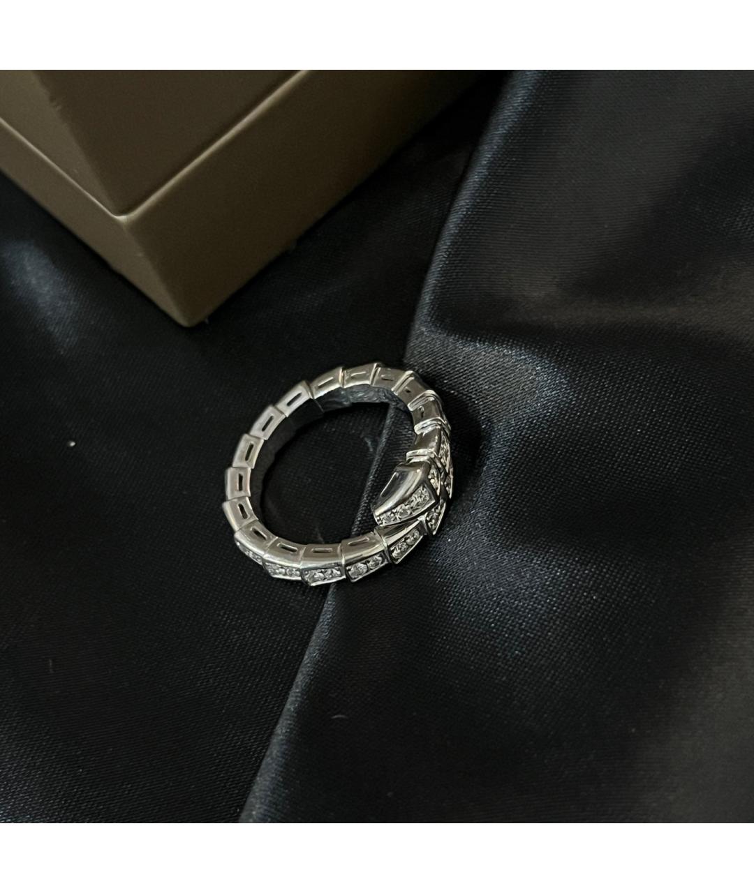 BVLGARI Серебряное кольцо из белого золота, фото 5