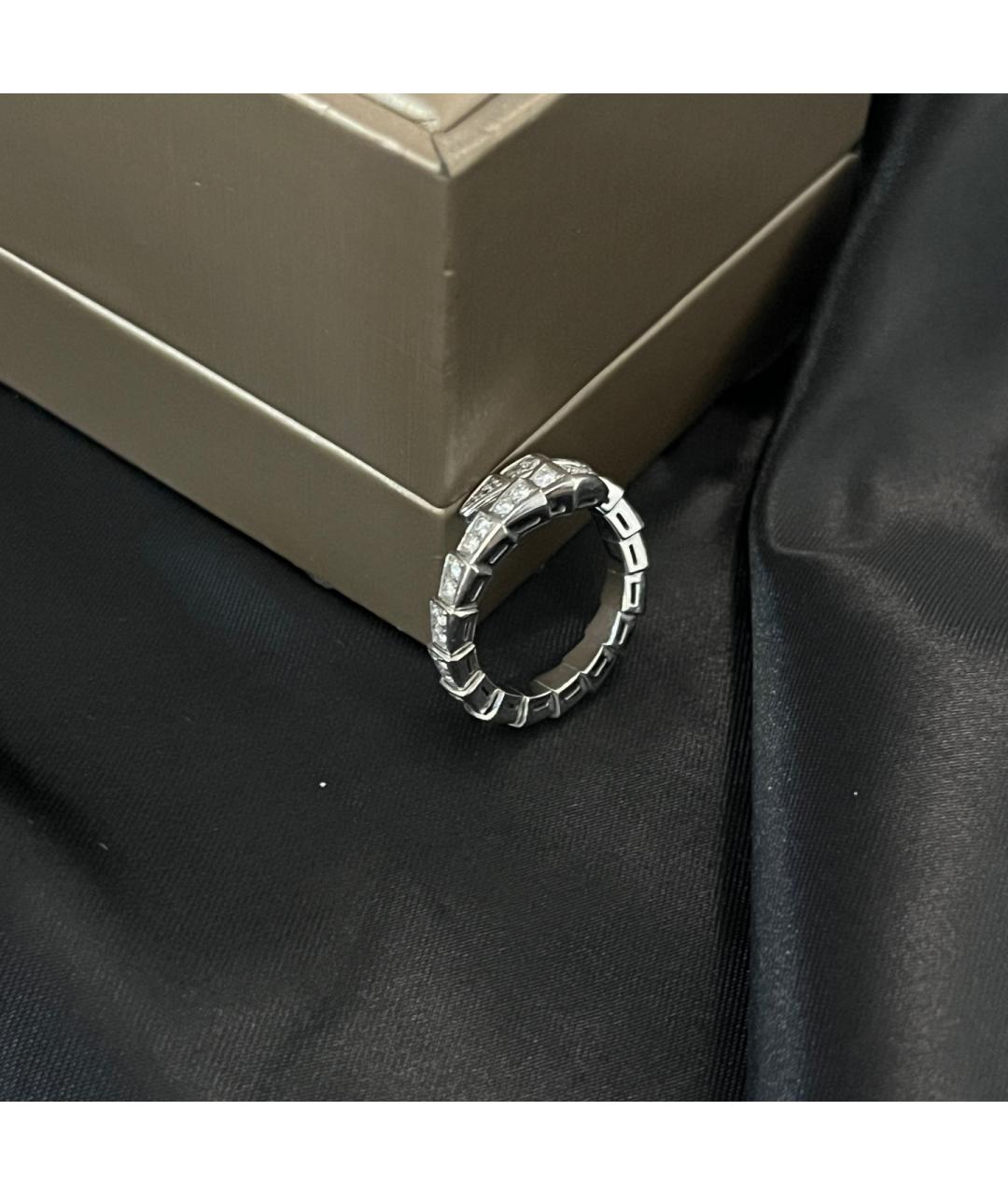 BVLGARI Серебряное кольцо из белого золота, фото 4