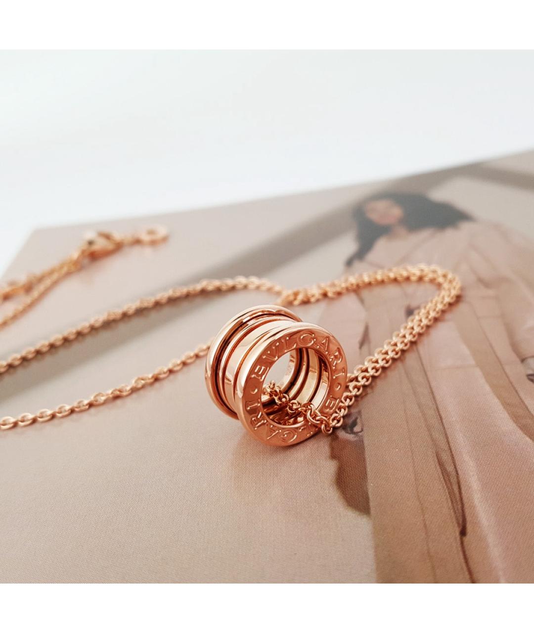 BVLGARI Золотое колье из розового золота, фото 8