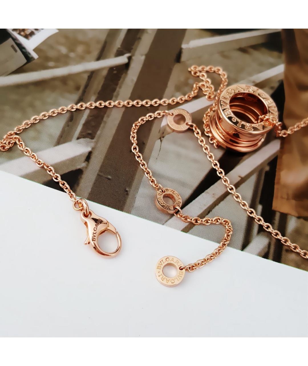BVLGARI Золотое колье из розового золота, фото 5