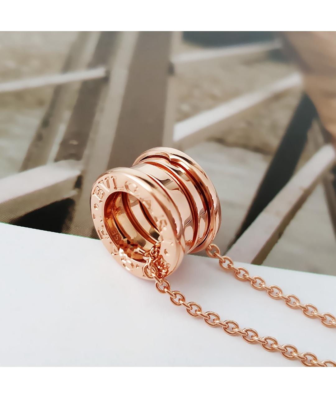 BVLGARI Золотое колье из розового золота, фото 6