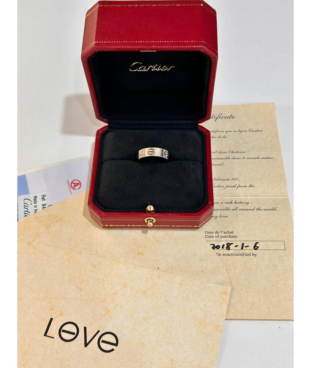 CARTIER Серебряное кольцо из белого золота, фото 6