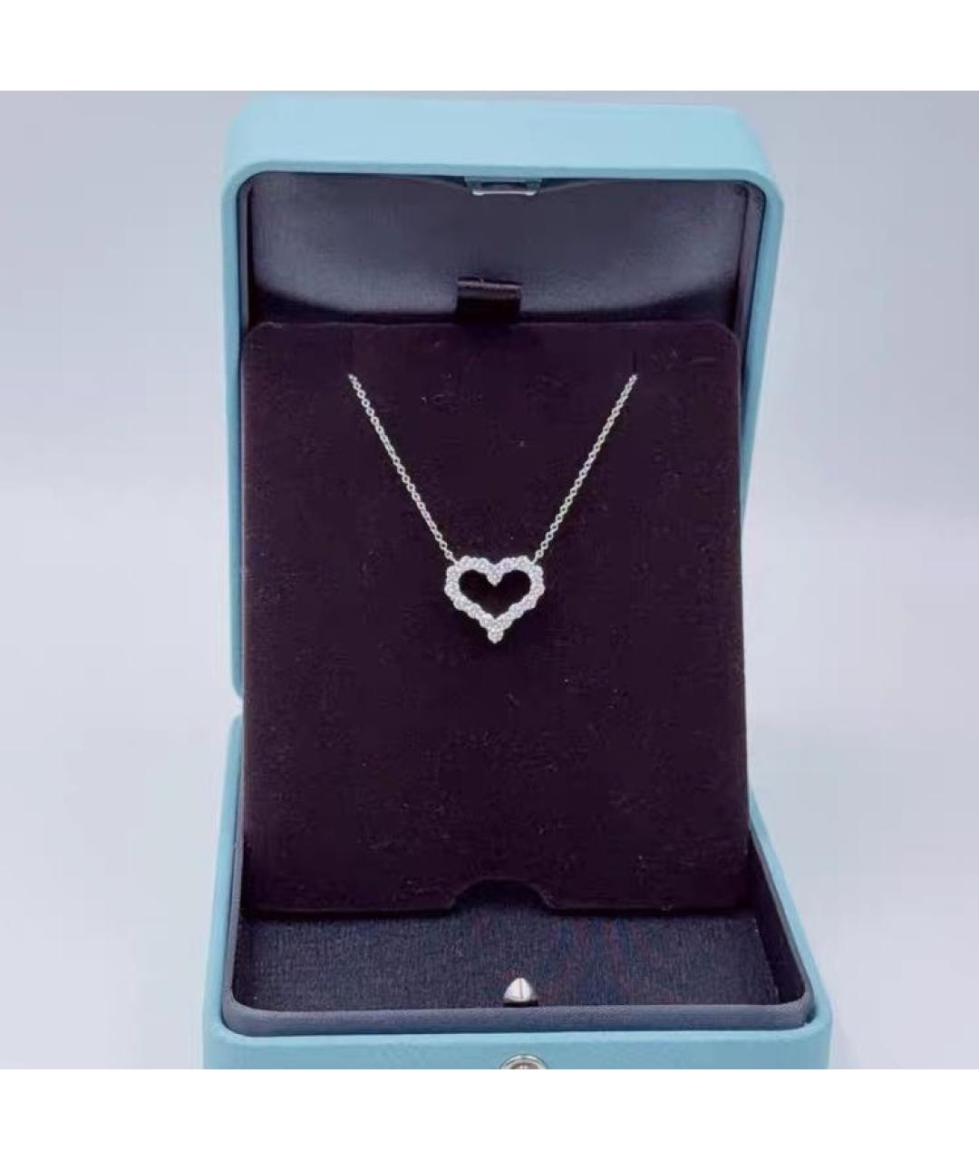 TIFFANY&CO Белая платиновая подвеска, фото 2