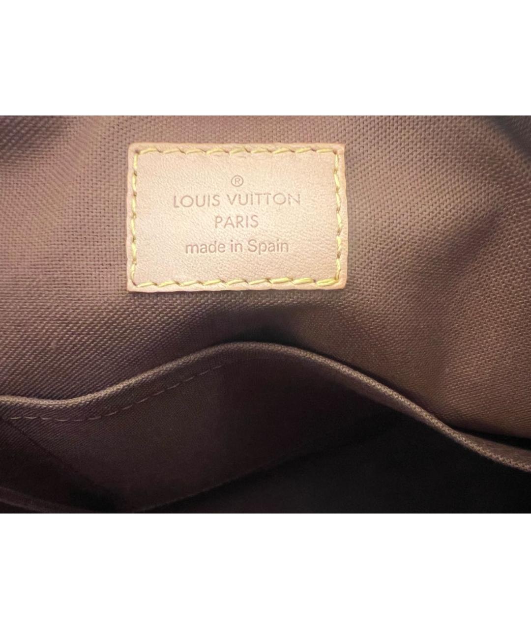 LOUIS VUITTON Коричневый портфель из канвы, фото 5