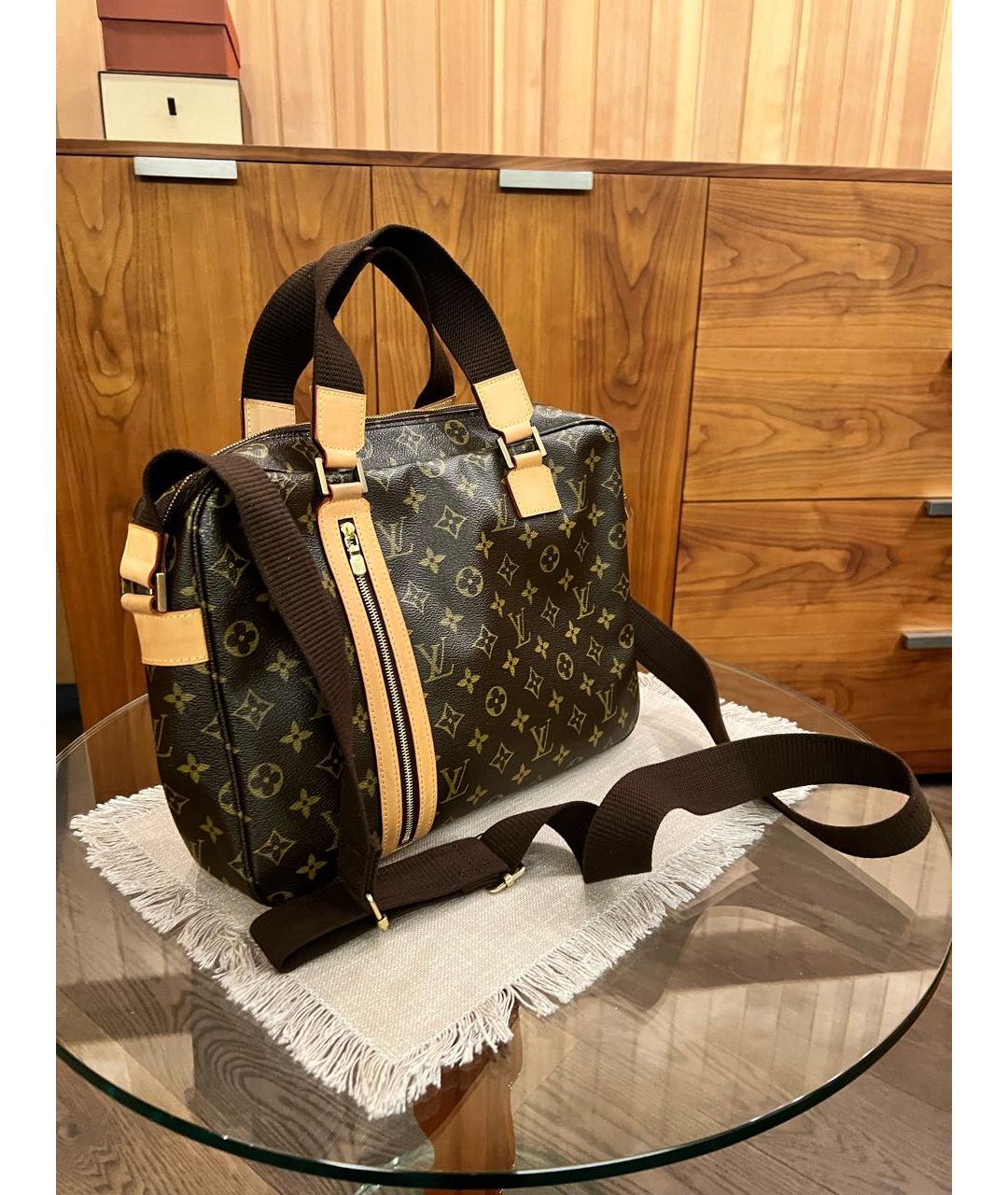 LOUIS VUITTON Коричневый портфель из канвы, фото 2
