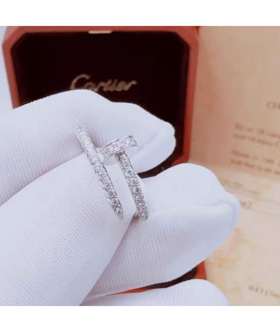 CARTIER Белое кольцо из белого золота, фото 4