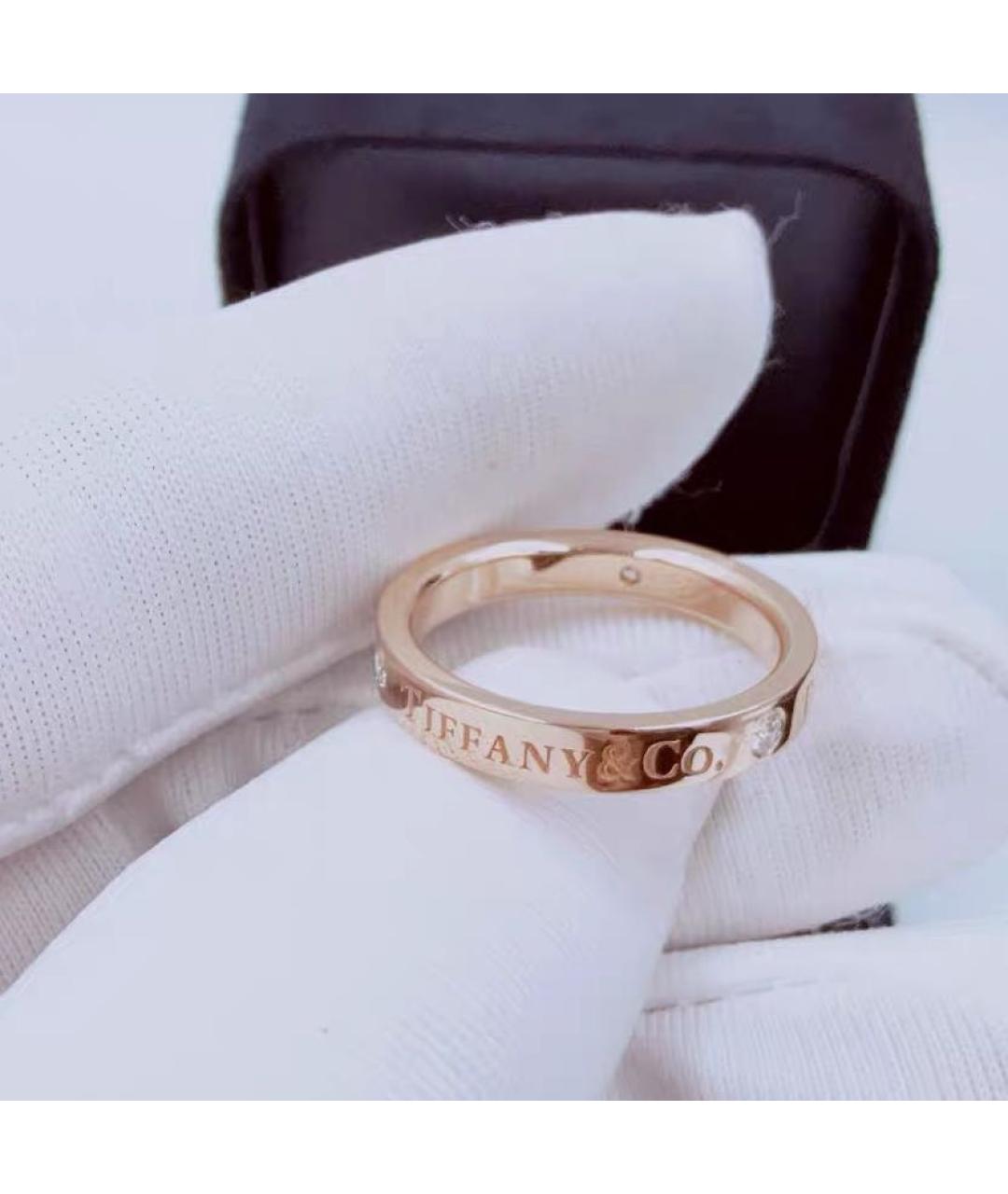 TIFFANY&CO Розовое платиновое кольцо, фото 3