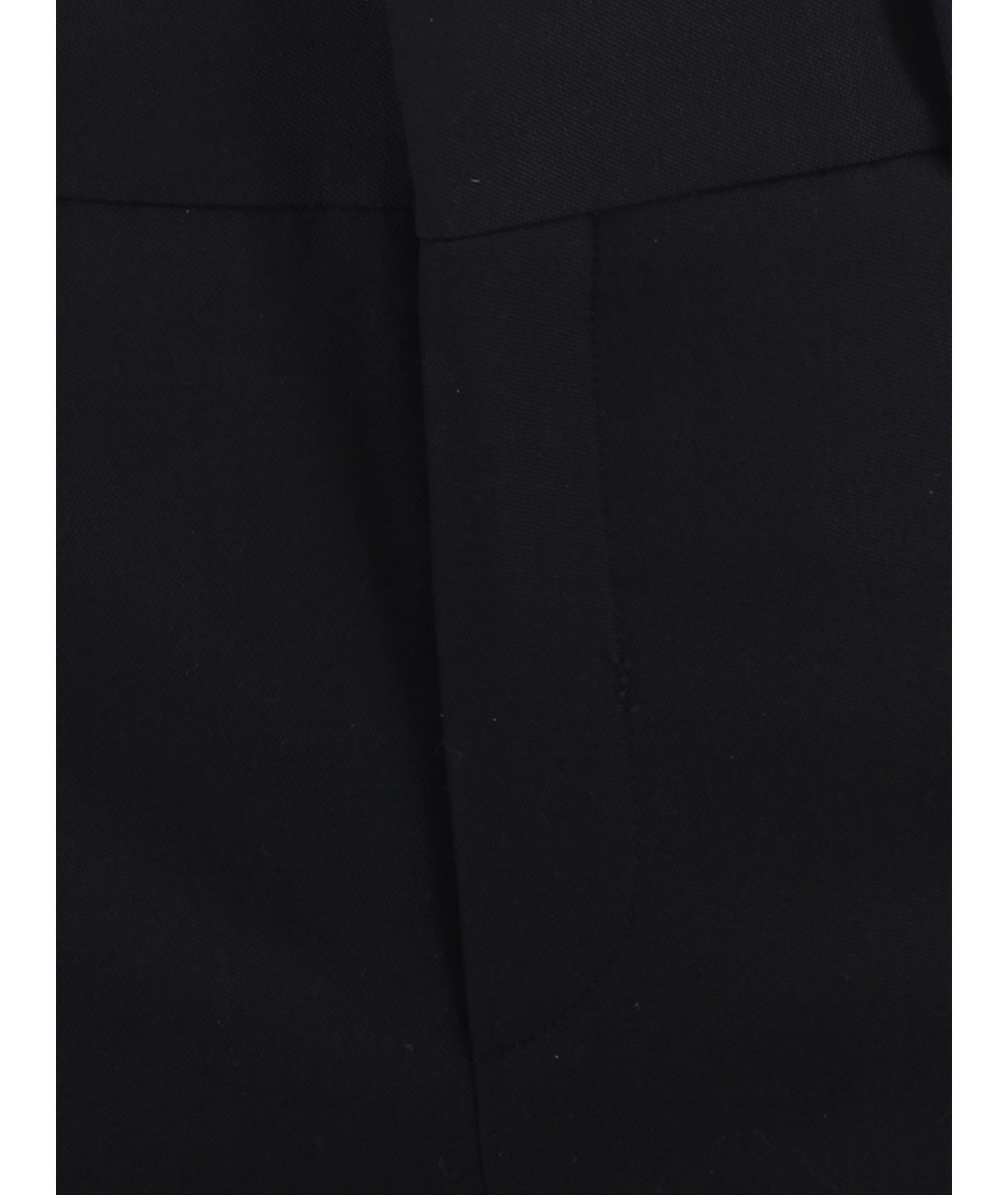 SAINT LAURENT Черные шерстяные прямые брюки, фото 4
