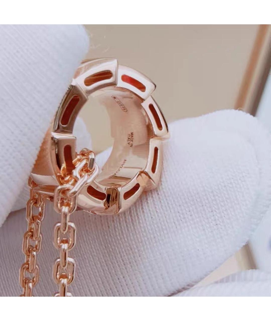 BVLGARI Розовая подвеска из розового золота, фото 6