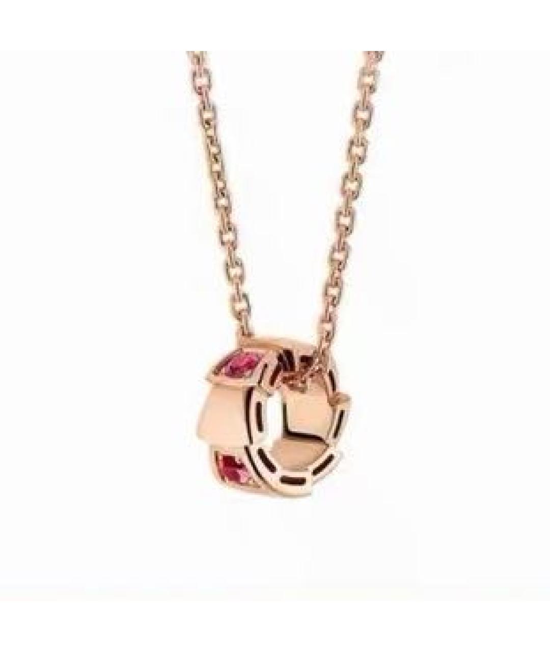 BVLGARI Розовая подвеска из розового золота, фото 7